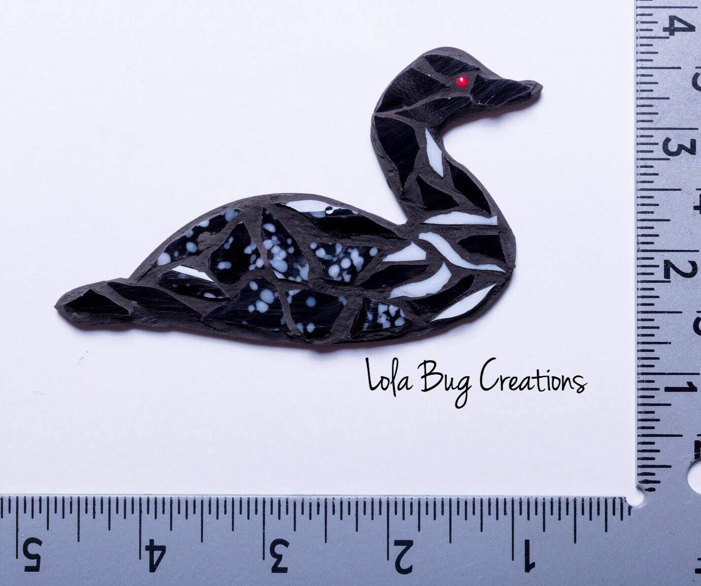 Loon Magnet and/ or Hanging glass mosaic