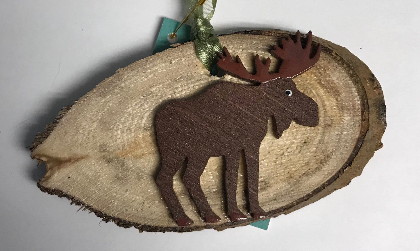 Alaskan Hand Painted Birch Ornaments || Birch Ornaments