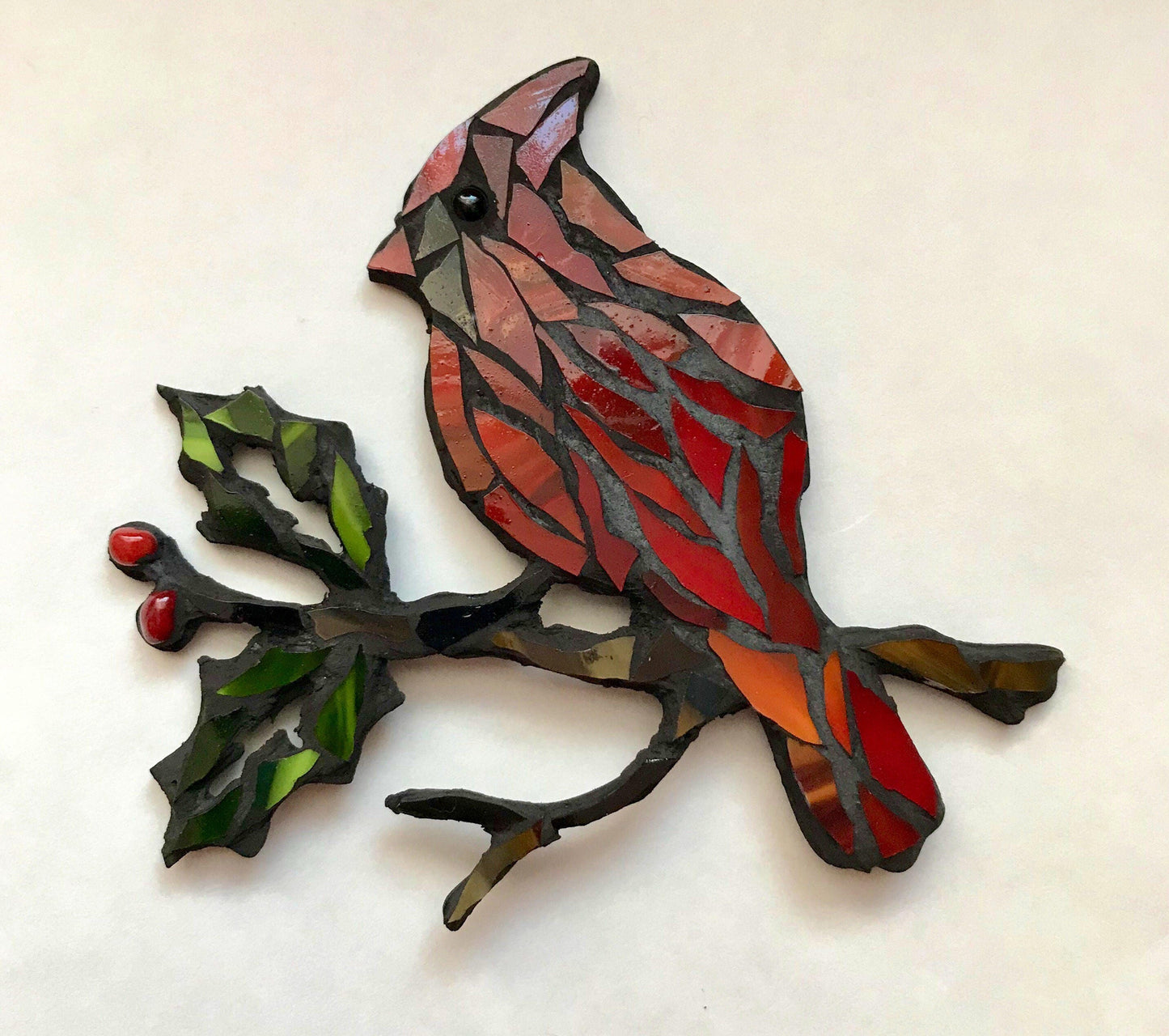 Cardinal glass mosaic