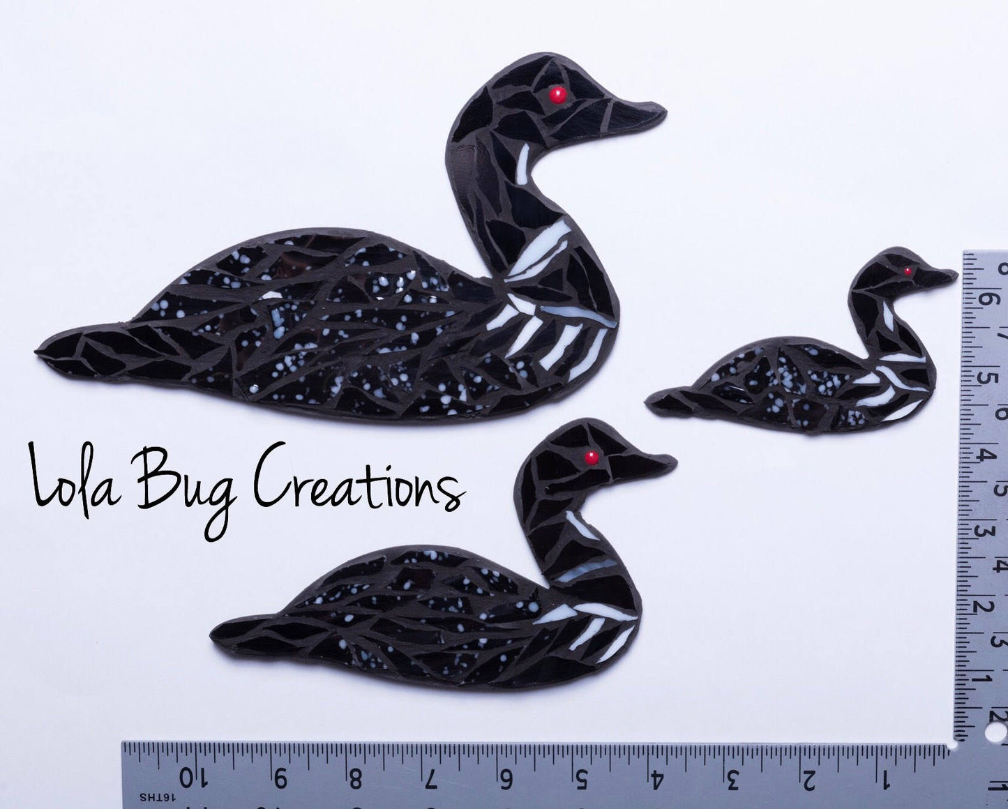 Loon Magnet and/ or Hanging glass mosaic