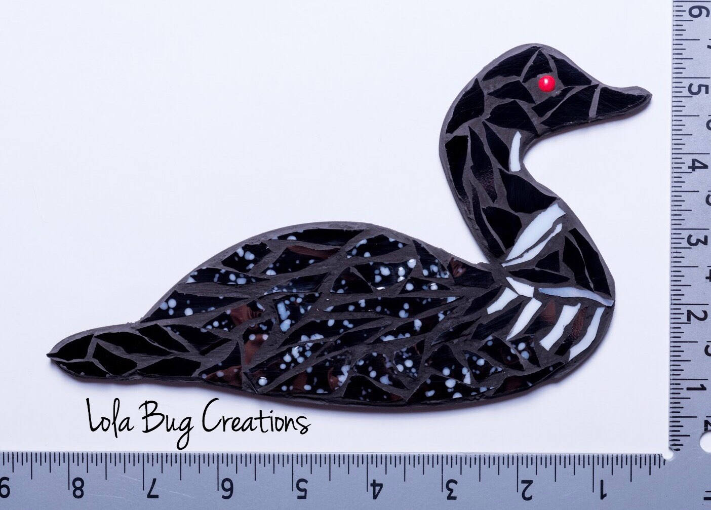 Loon Magnet and/ or Hanging glass mosaic