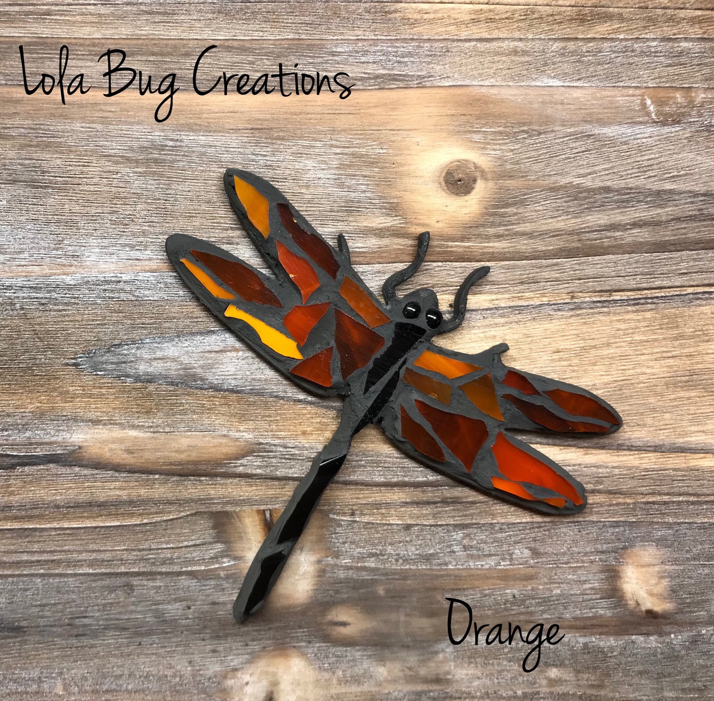 Dragonfly magnet glass mosaic