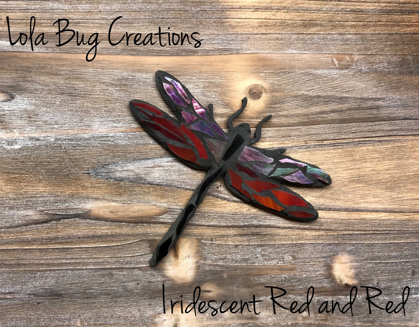 Dragonfly magnet glass mosaic