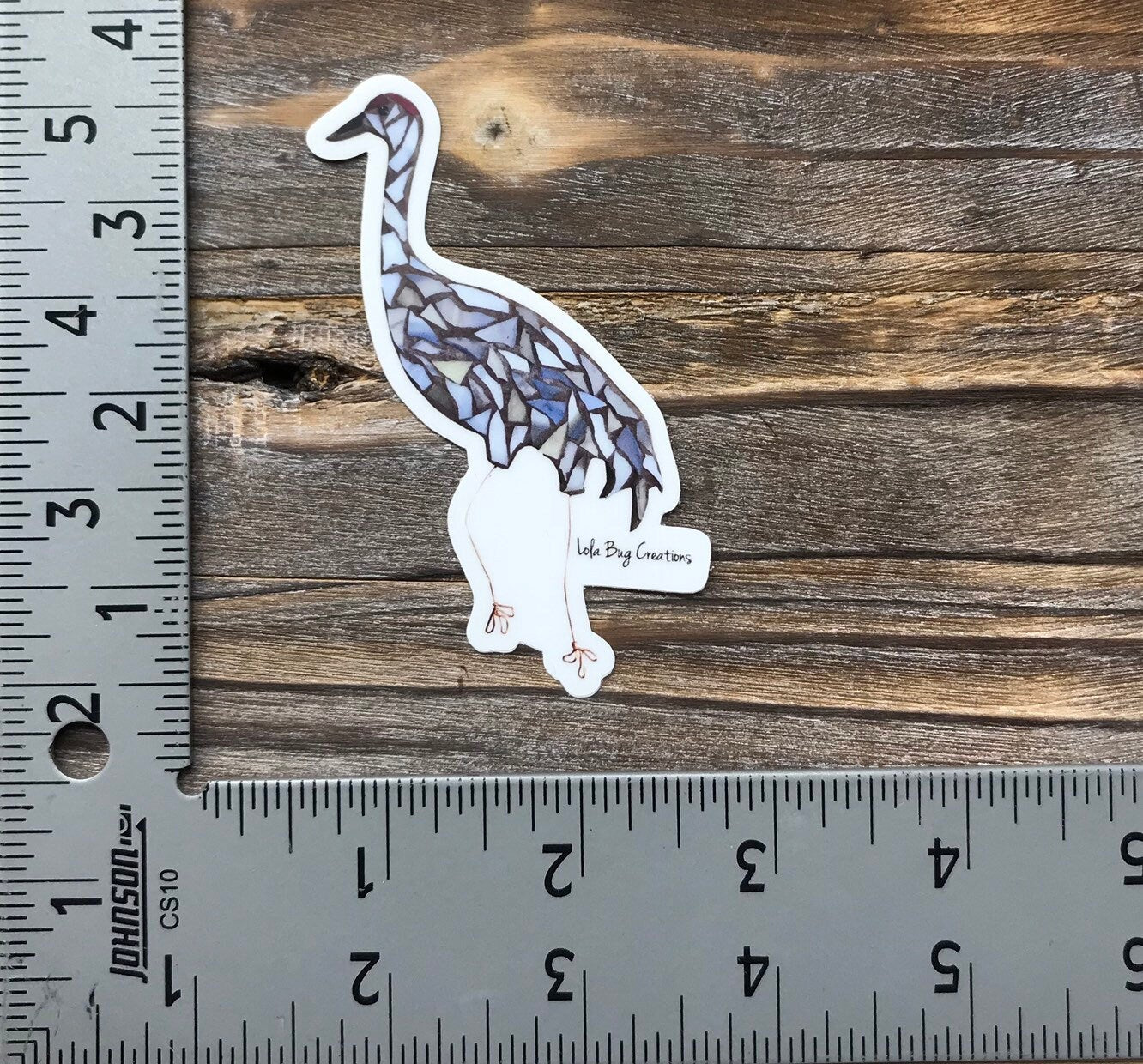 Sandhill Crane Vinyl Sticker