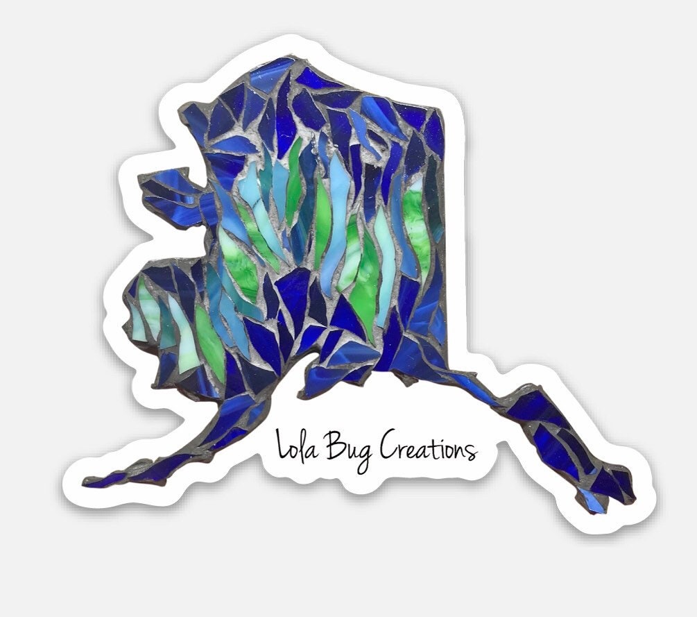 Northern Lights Alaska Vinyl Sticker