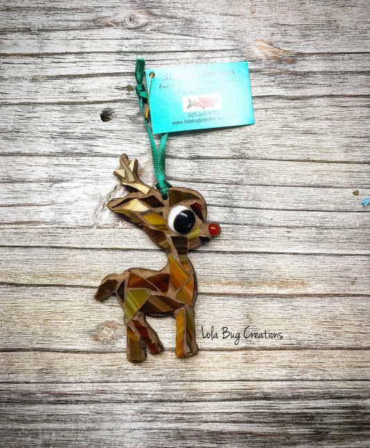 Baby Rudolf Reindeer Mosaic