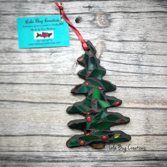 Christmas Tree Glass Mosaic