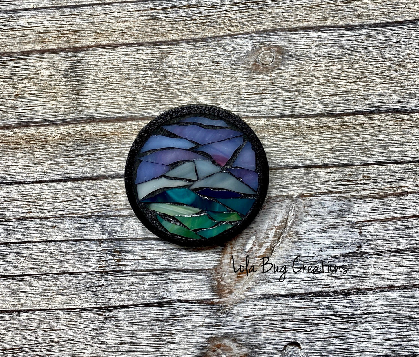 Nature Scene Mosaic Glass Magnet