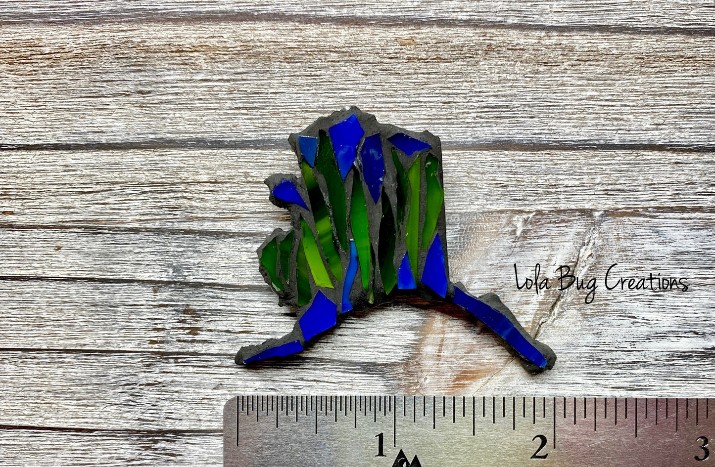 Mini Northern Lights Alaska -Glass Mosaic Magnet