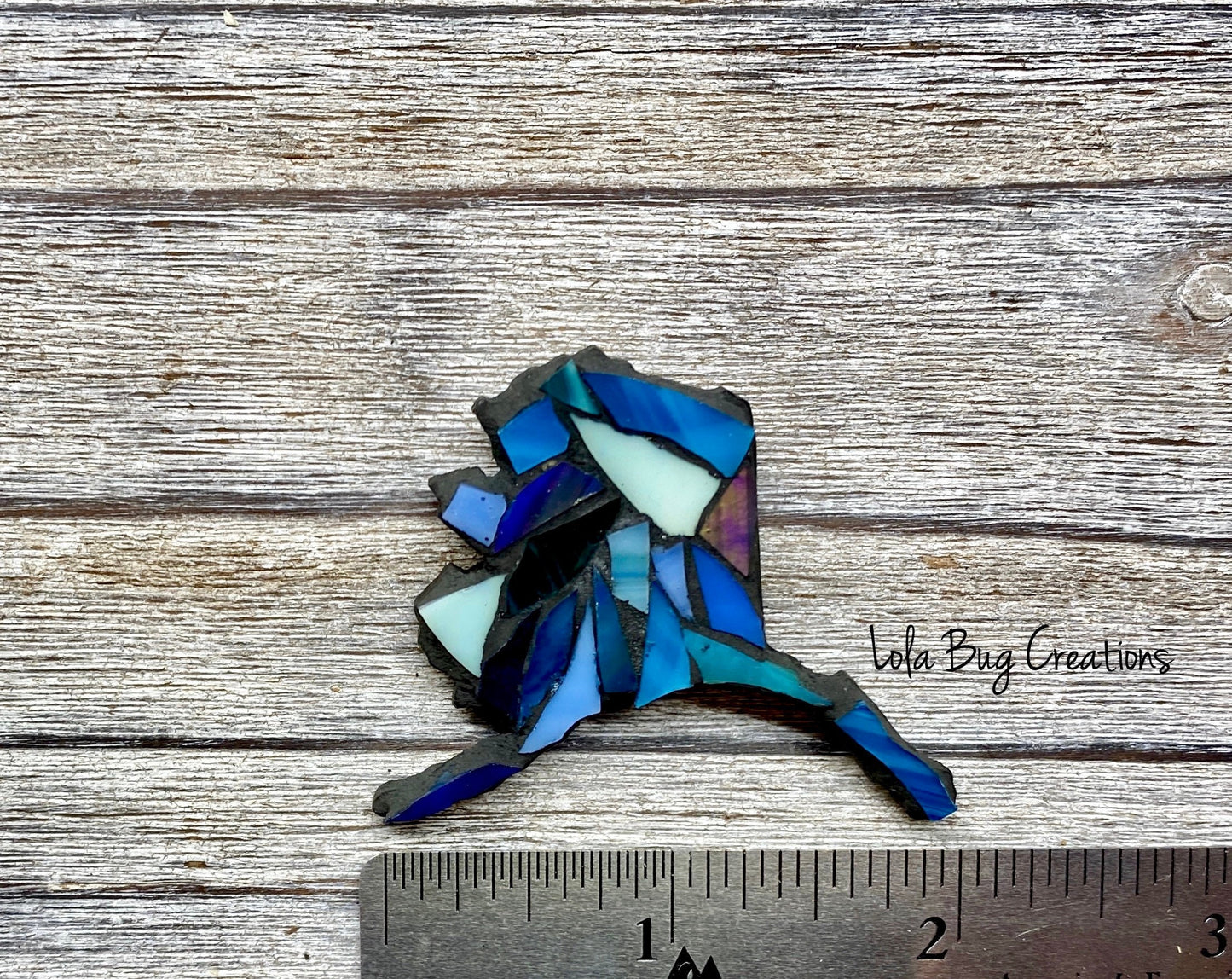 Mini Abstract Alaska -Glass Mosaic Magnet