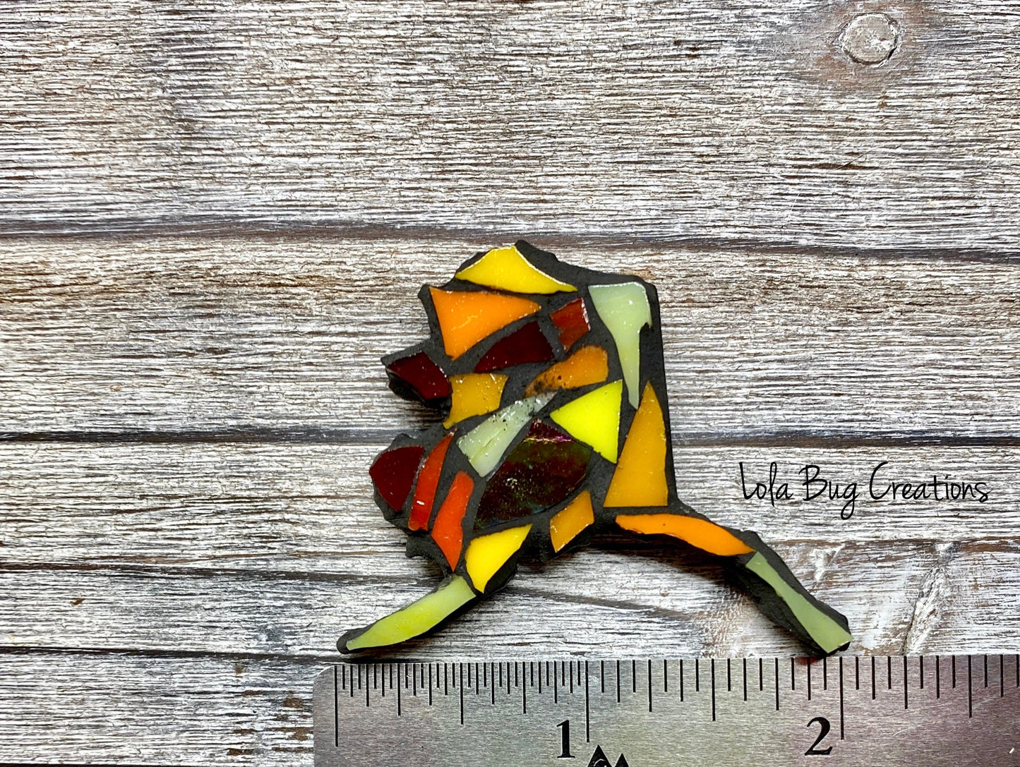 Mini Abstract Alaska -Glass Mosaic Magnet