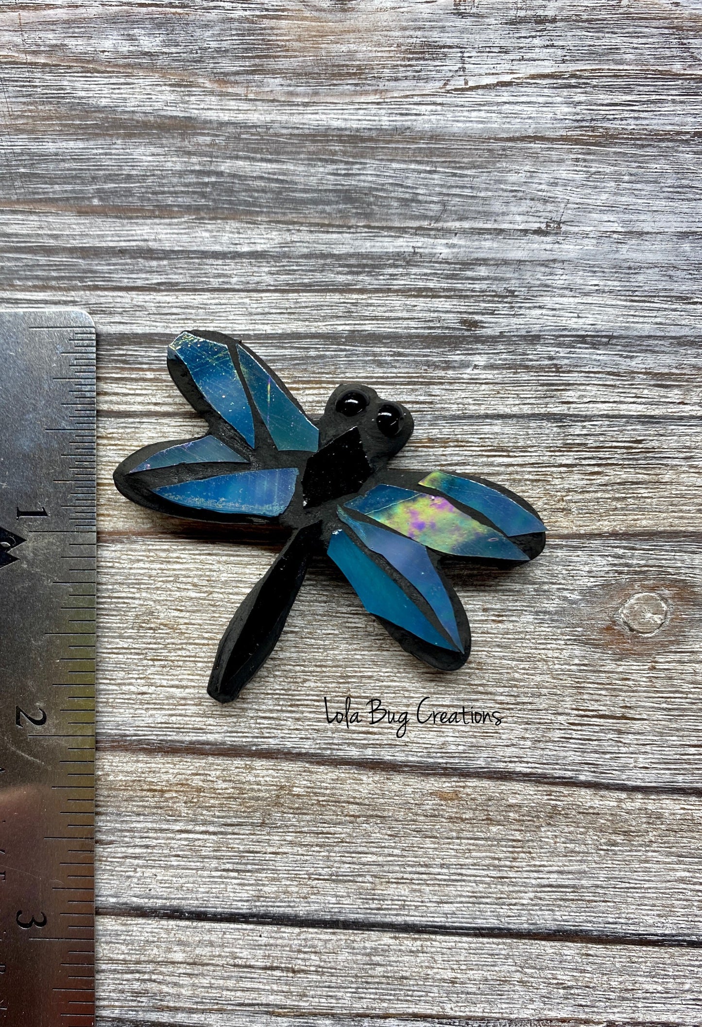 Mini Dragonfly   -Glass Mosaic Magnet