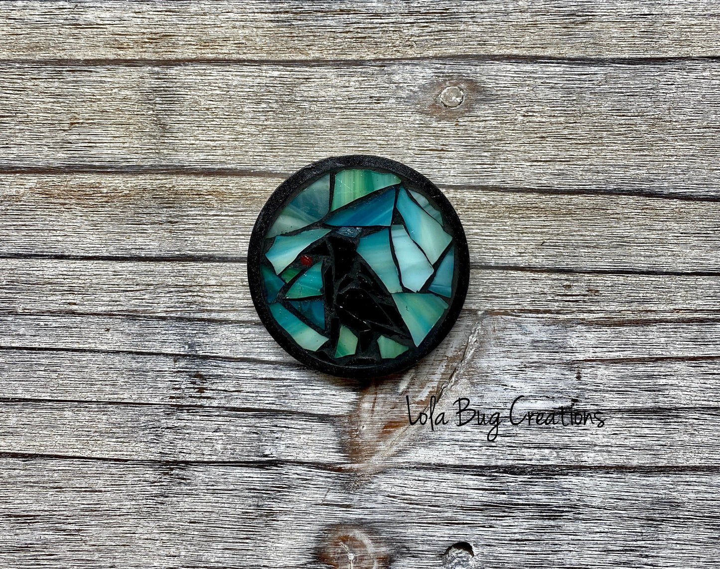 Raven Mosaic Glass Magnet