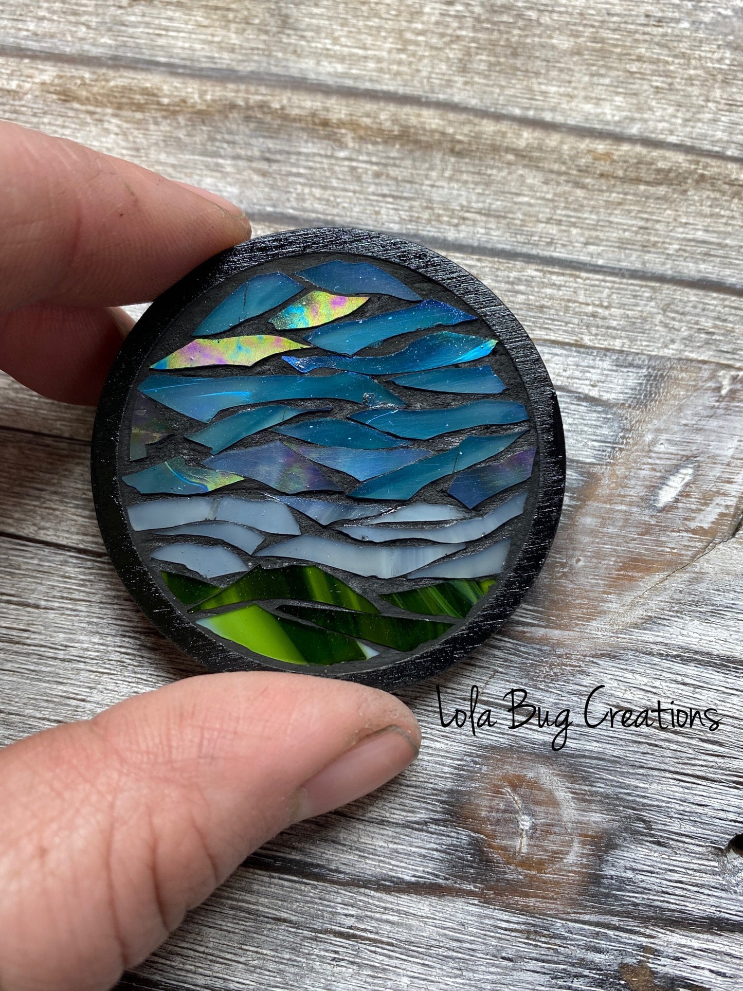 Nature Scene Mosaic Glass Magnet