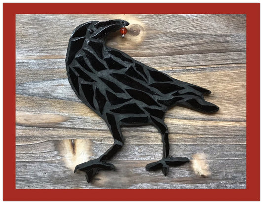 Raven Mosaic Note Card