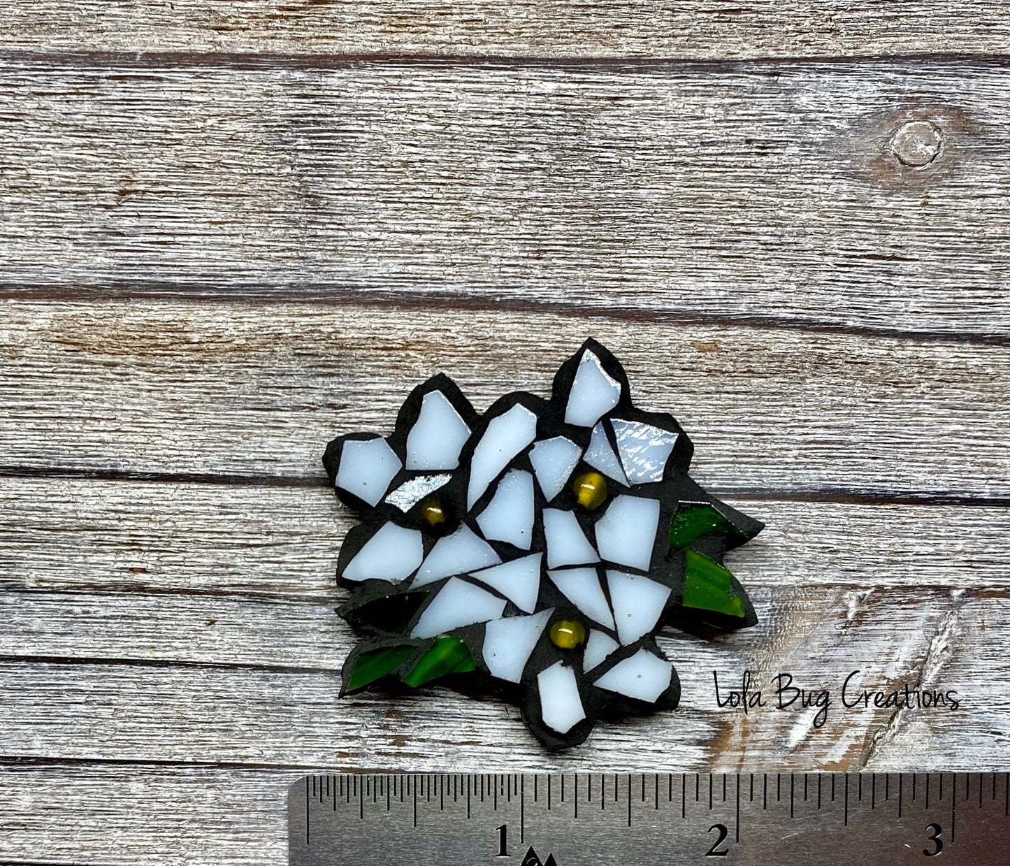 Mini Glass Mosaic Flower Magnet