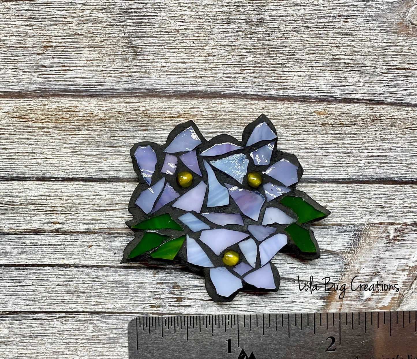 Mini Glass Mosaic Flower Magnet