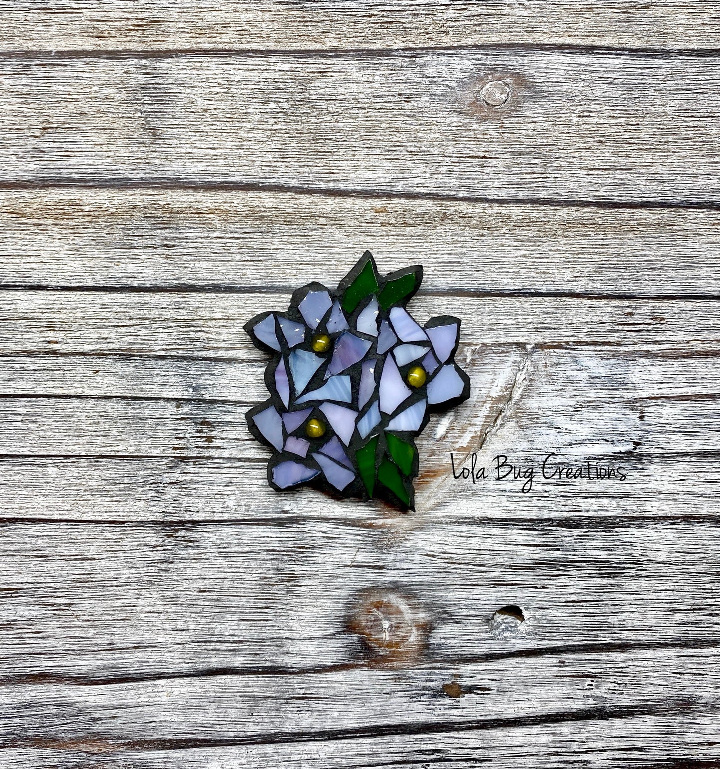 Mini Glass Mosaic Flower Magnet