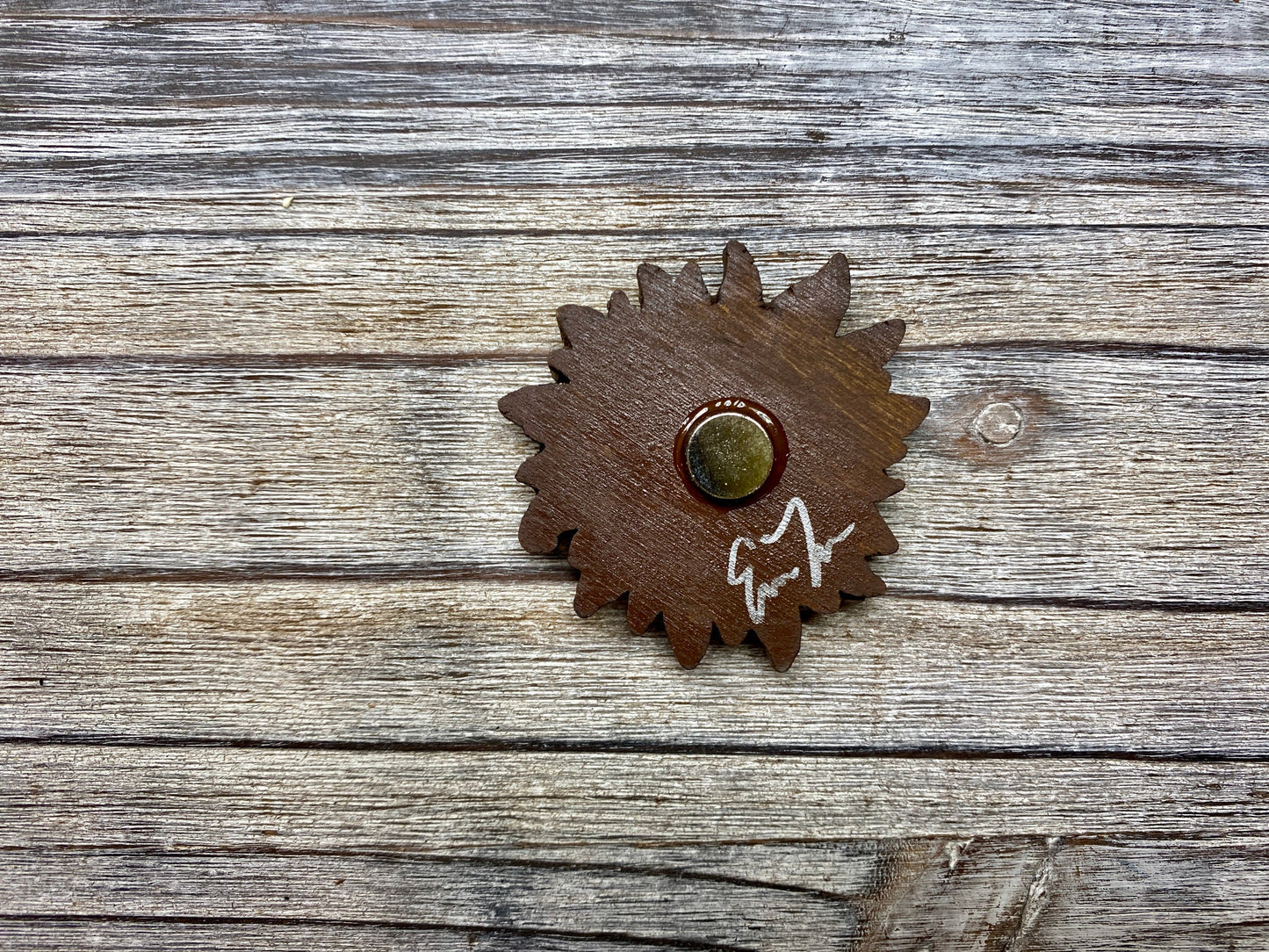 Mini Sunflower  -Glass Mosaic Magnet