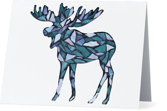 Colorful Moose Card