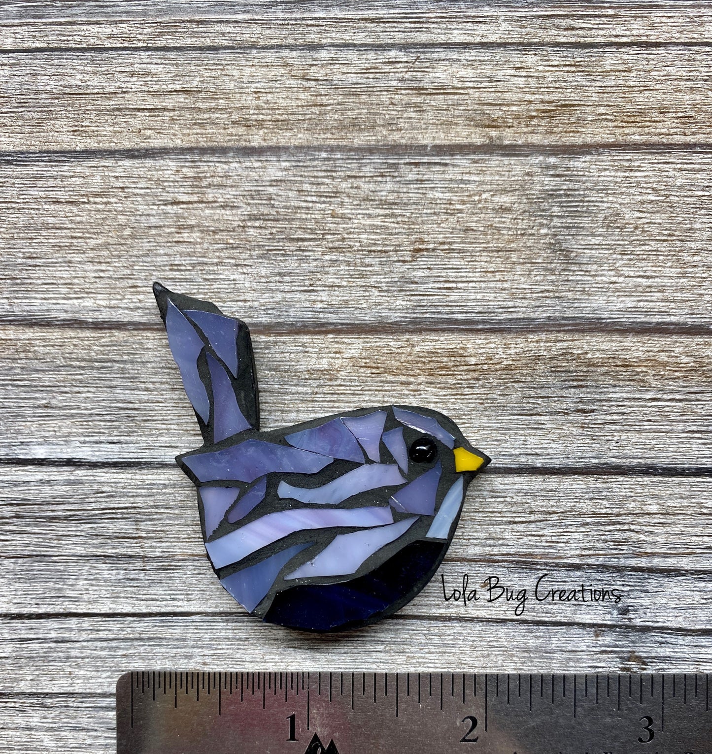 Mini Bird  -Glass Mosaic Magnet