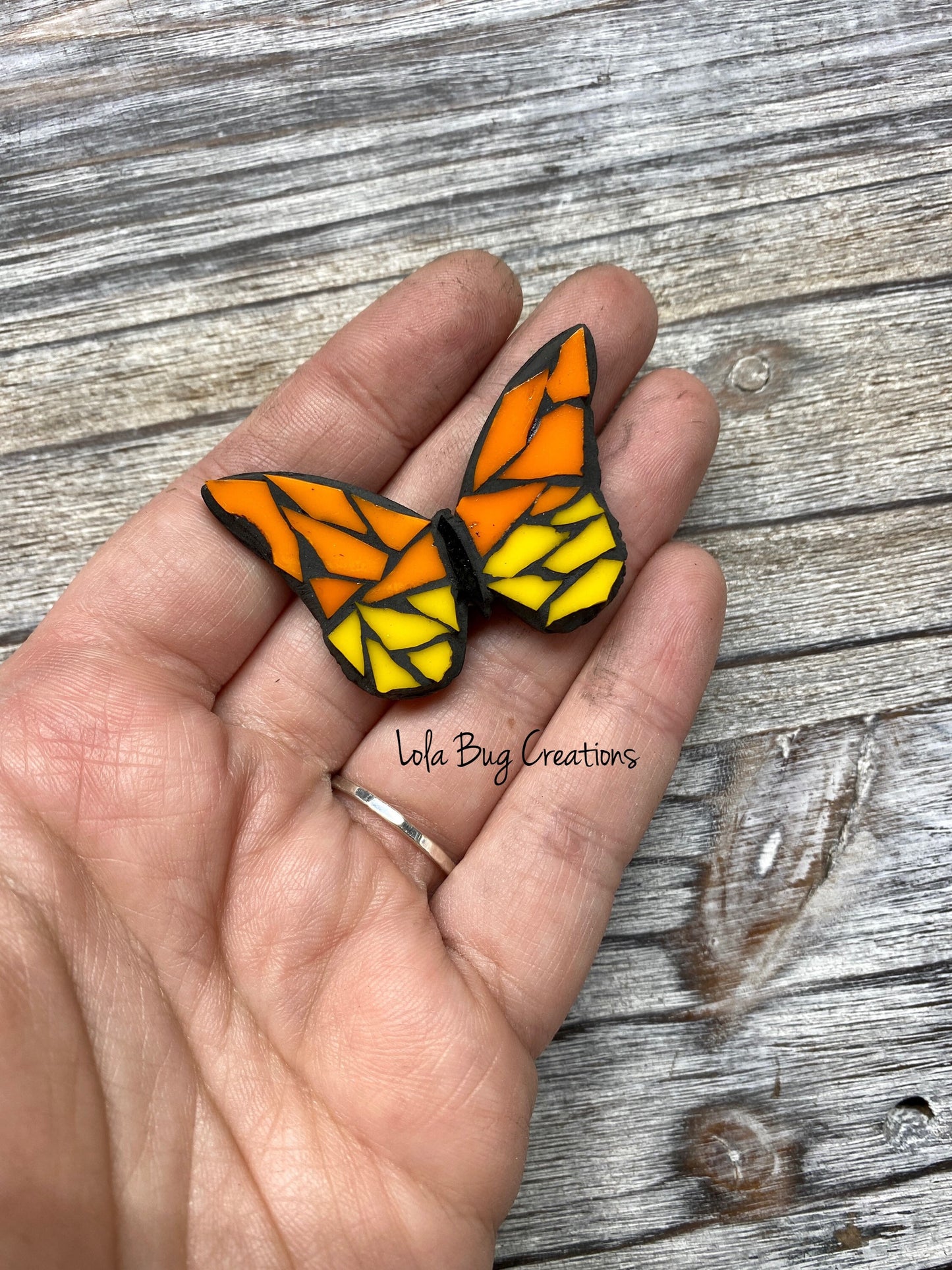 Mini Butterfly  -Glass Mosaic Magnet