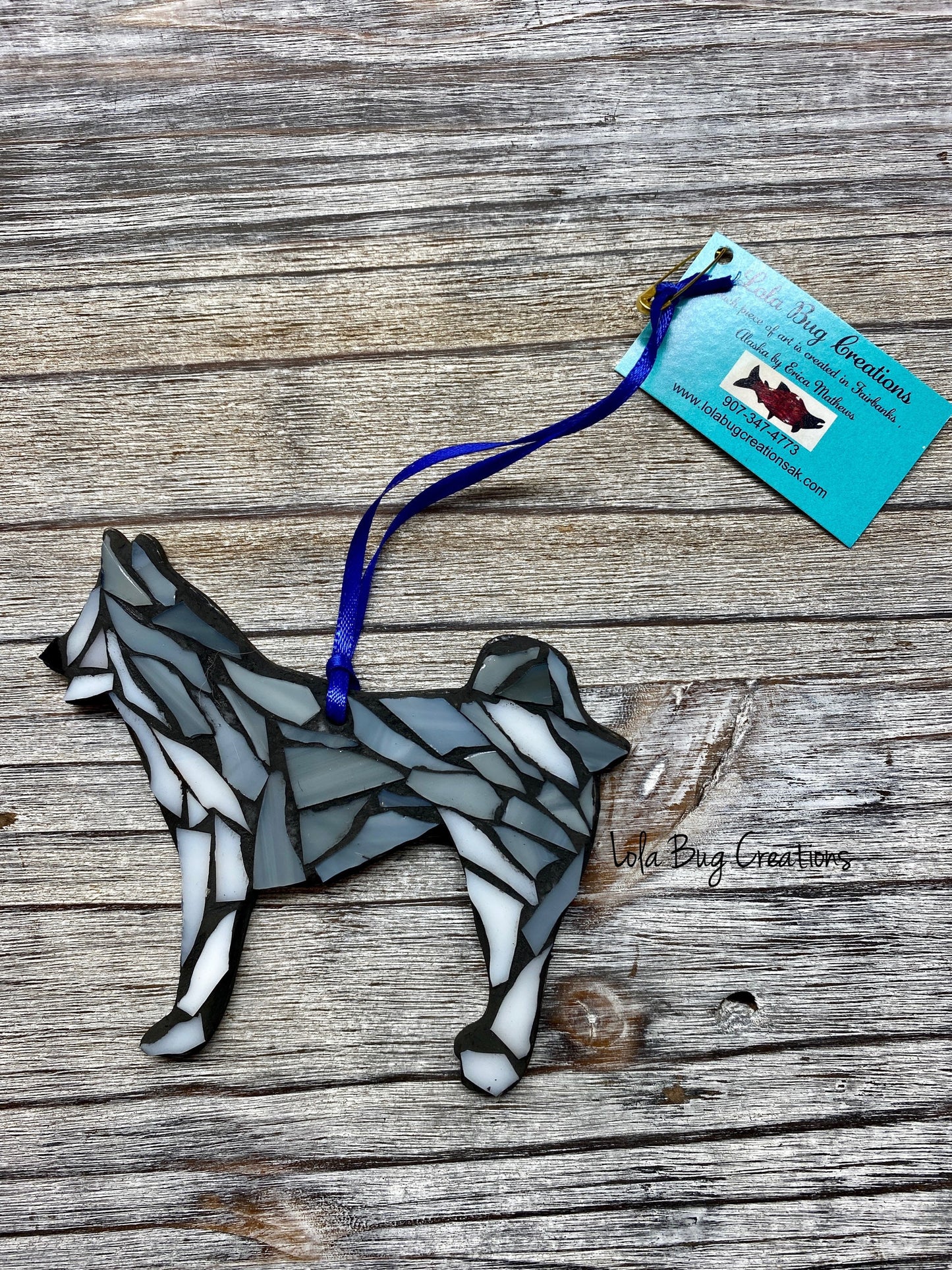 Malamute/ Siberian Husky glass Mosaic