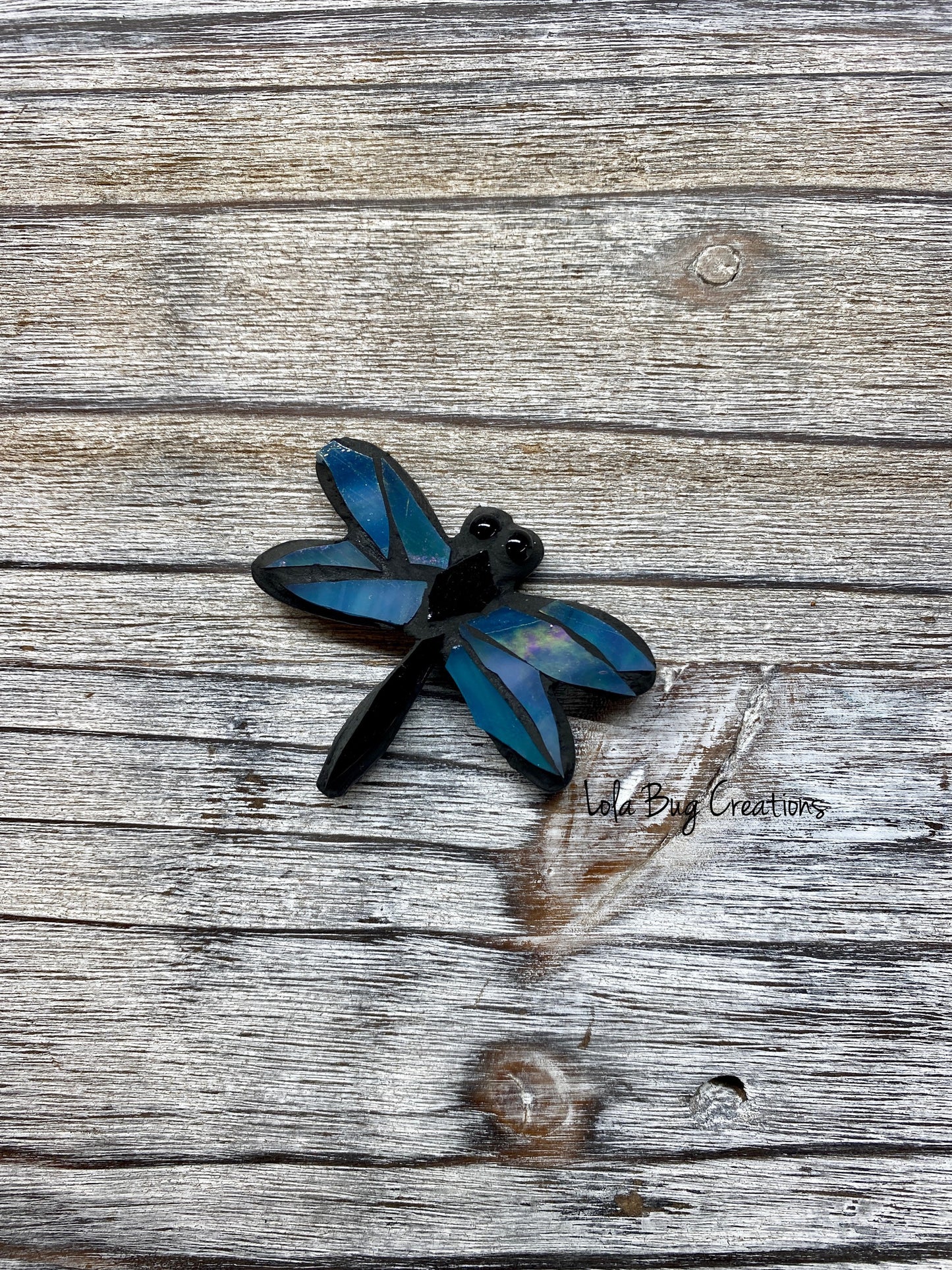 Mini Dragonfly   -Glass Mosaic Magnet