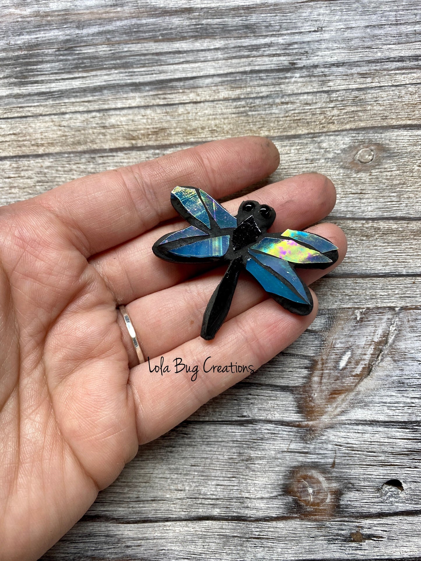 Mini Dragonfly   -Glass Mosaic Magnet