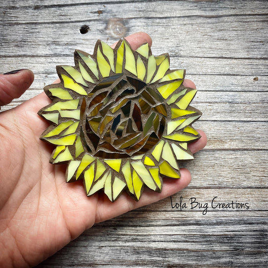 Sunflower glass Mosaic