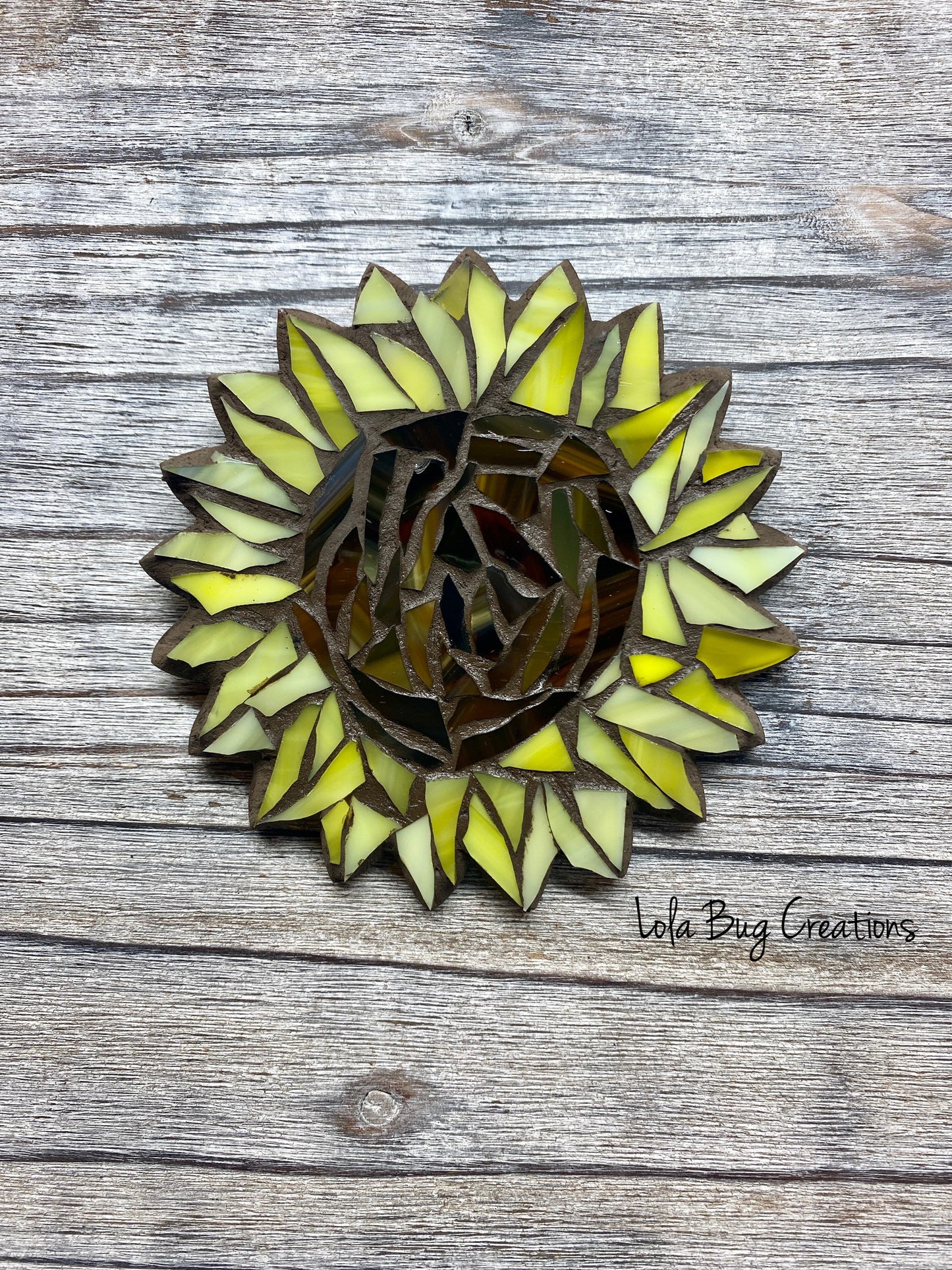 Sunflower glass Mosaic