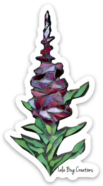 Burweeed Sticker Fireweed vinyl sticker – Lola Bug Creations