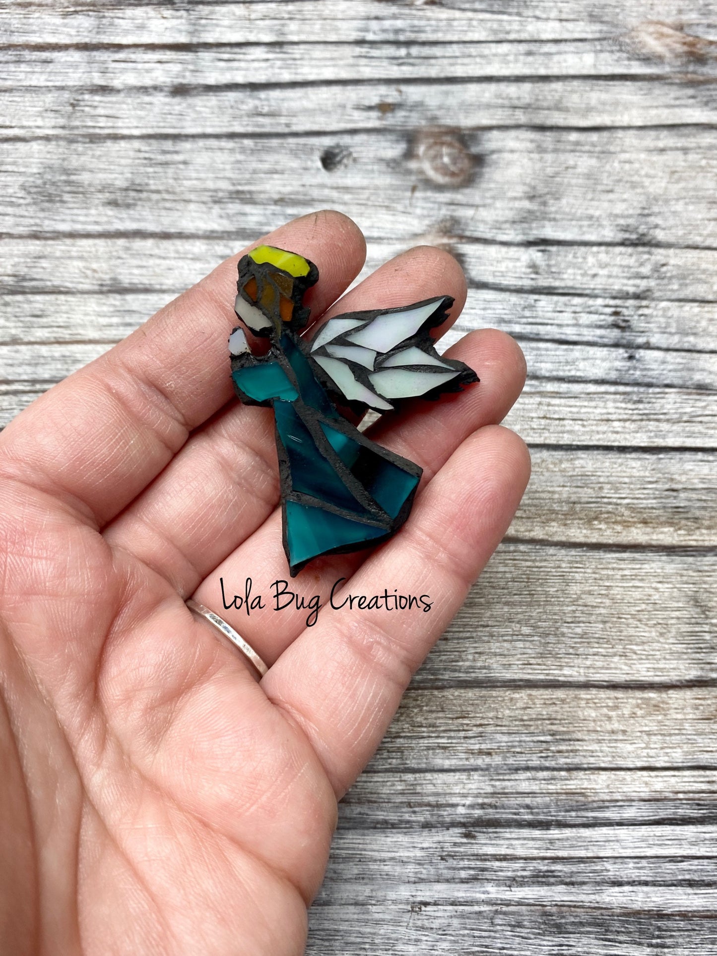 Mini Angel- Glass Mosaic Magnet