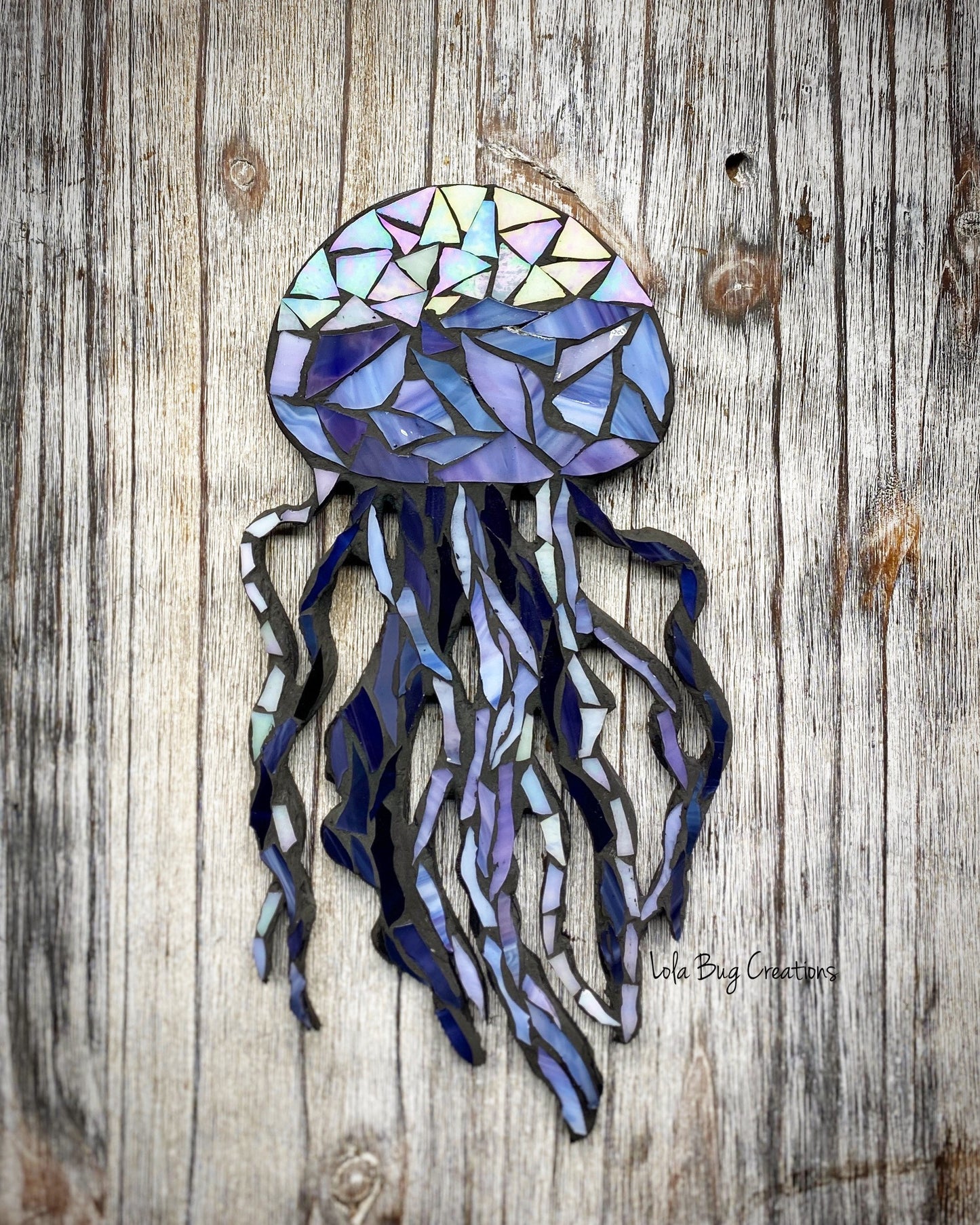 Jellyfish glass Mosaic