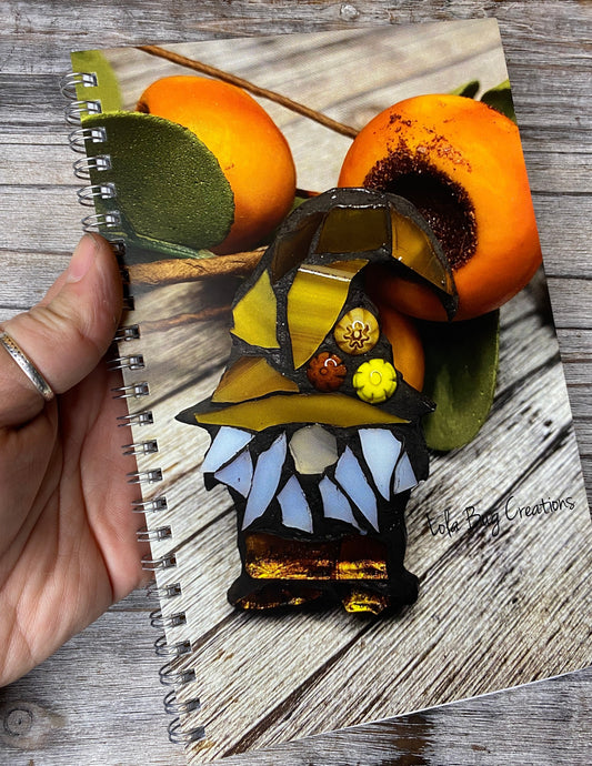 Adorable Fall Gnome Spiral Notepad