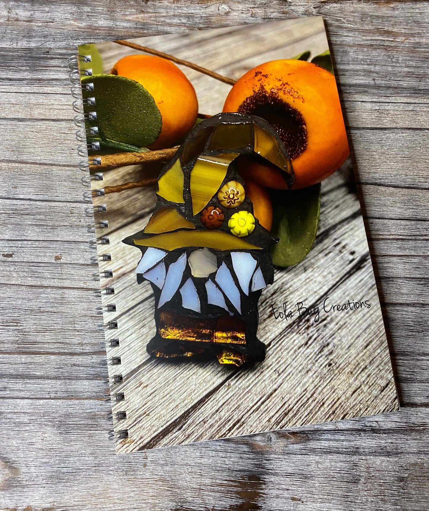 Adorable Fall Gnome Spiral Notepad