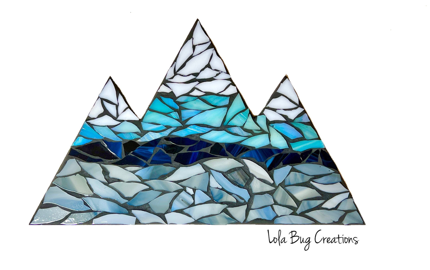 Mountain Range Glass Mosaic Kit - DIY-Make it yourself- Do it yourself