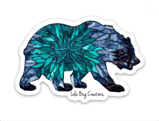 Bear Burst Vinyl Sticker