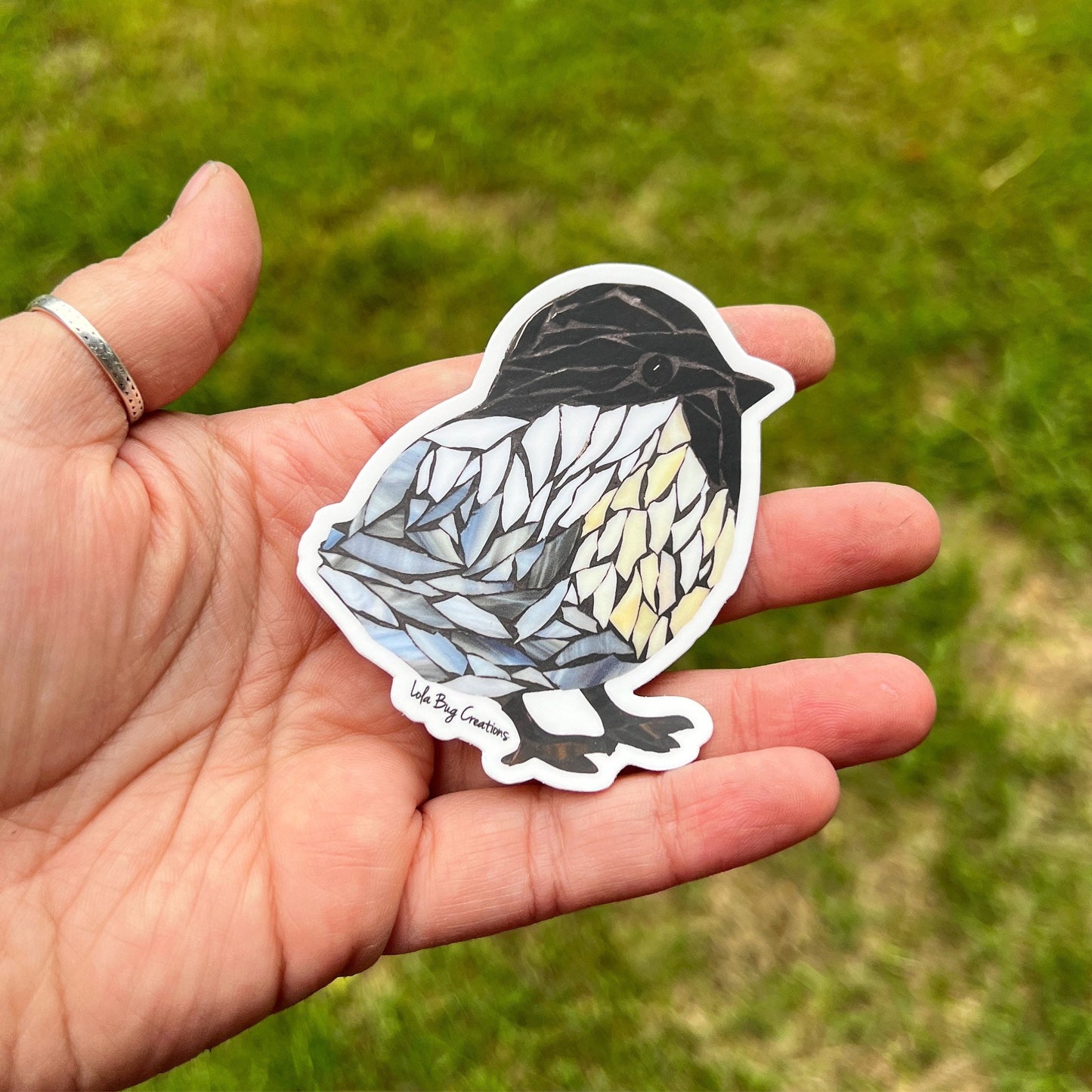 Fat Chickadee vinyl sticker