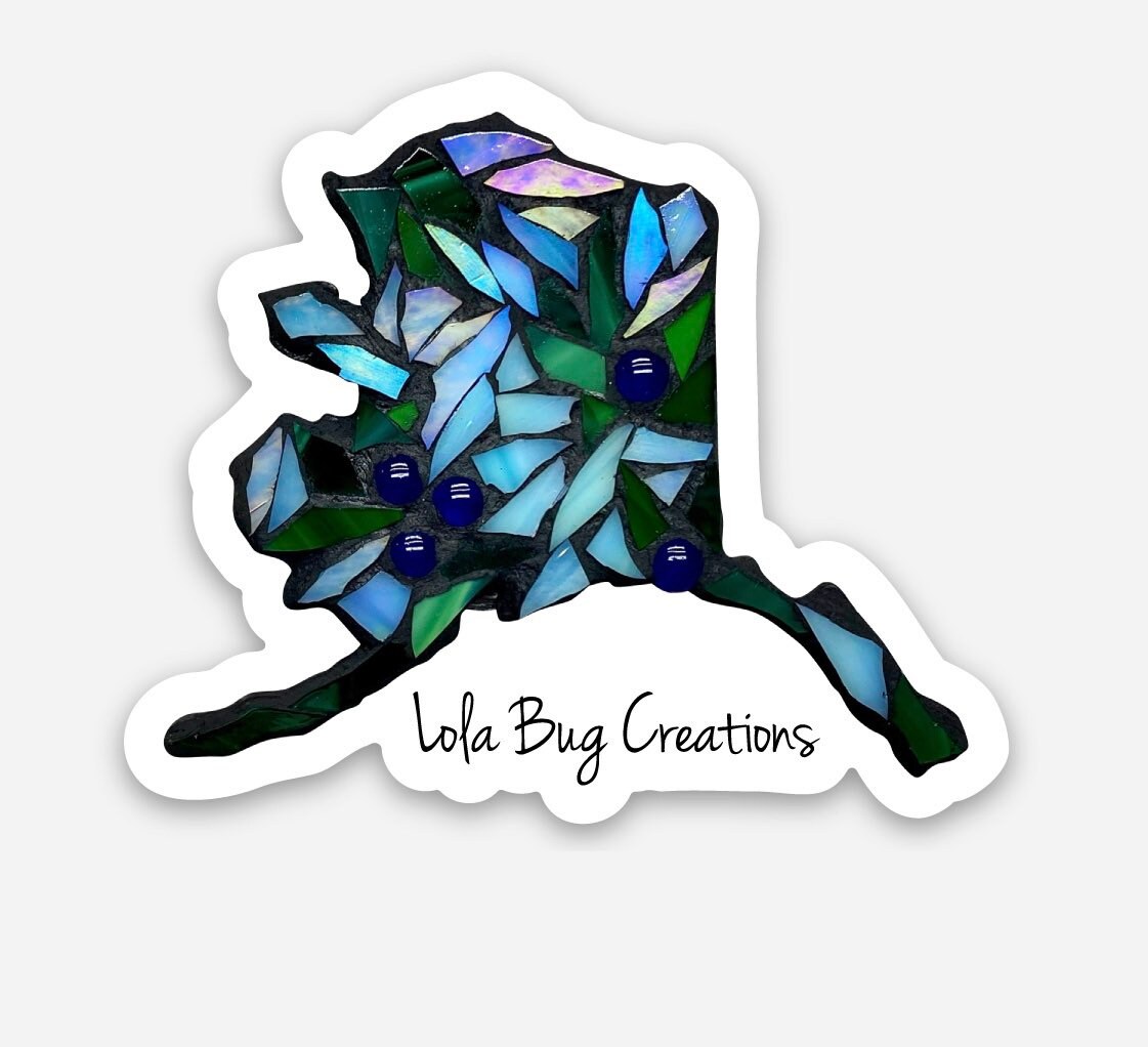 MINI Alaska Blueberry Vinyl Sticker