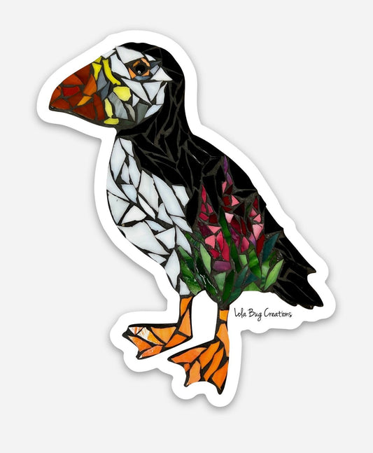 Puffin Fireweed Vinyl Sticker