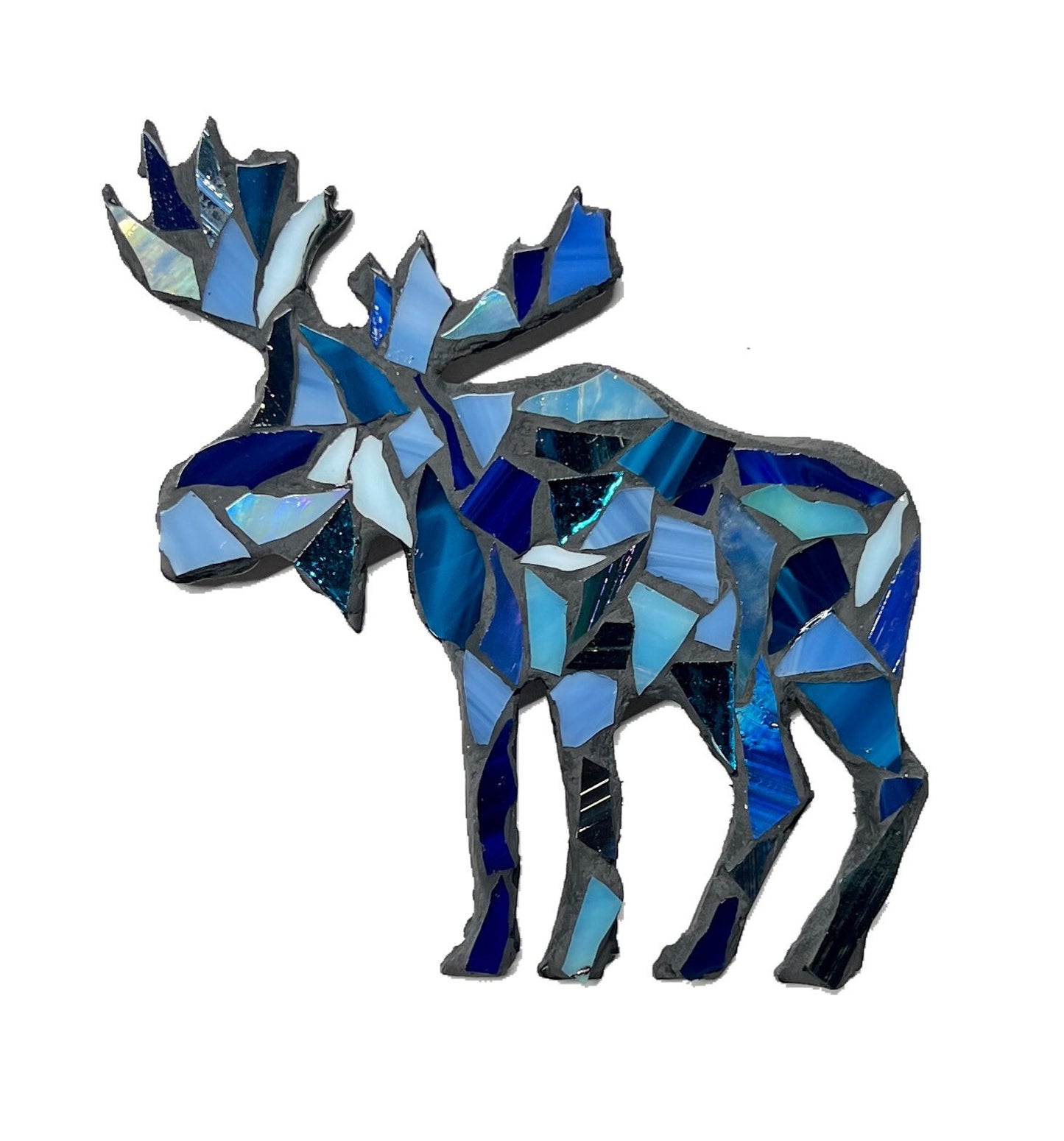 Blue Moose Magnet/ Hanging Glass Mosaic Kit - DIY- Make it yourself