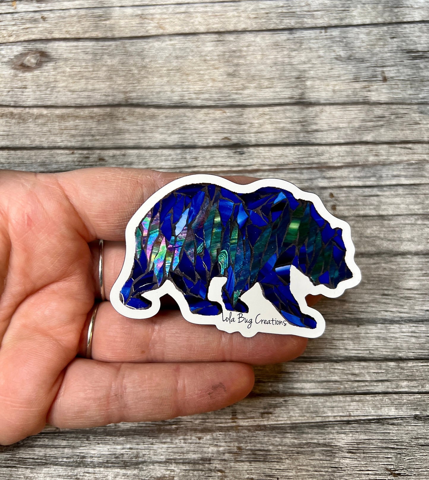 Northern lights bear magnet