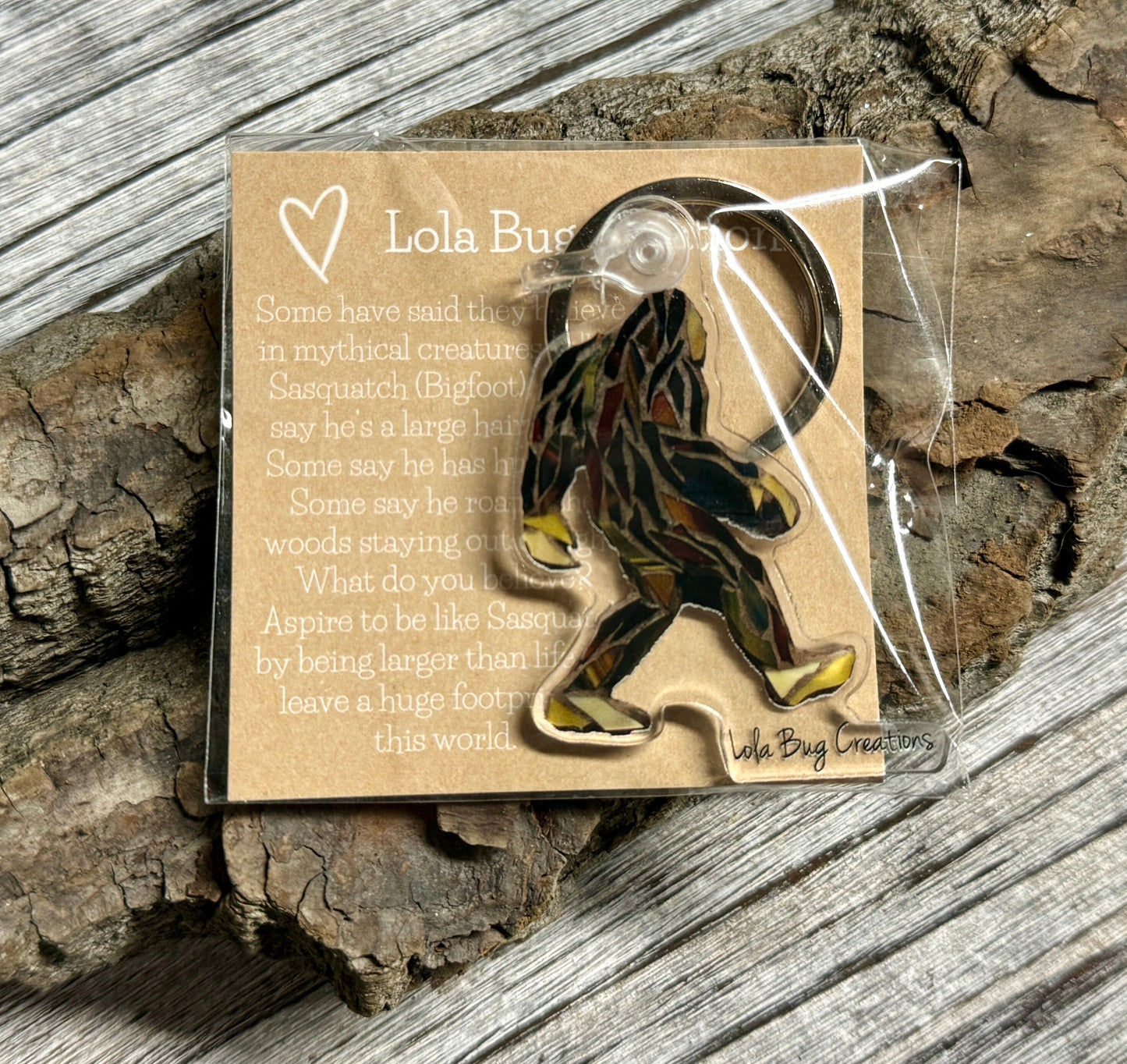 Sasquatch/ Bigfoot acrylic keychain