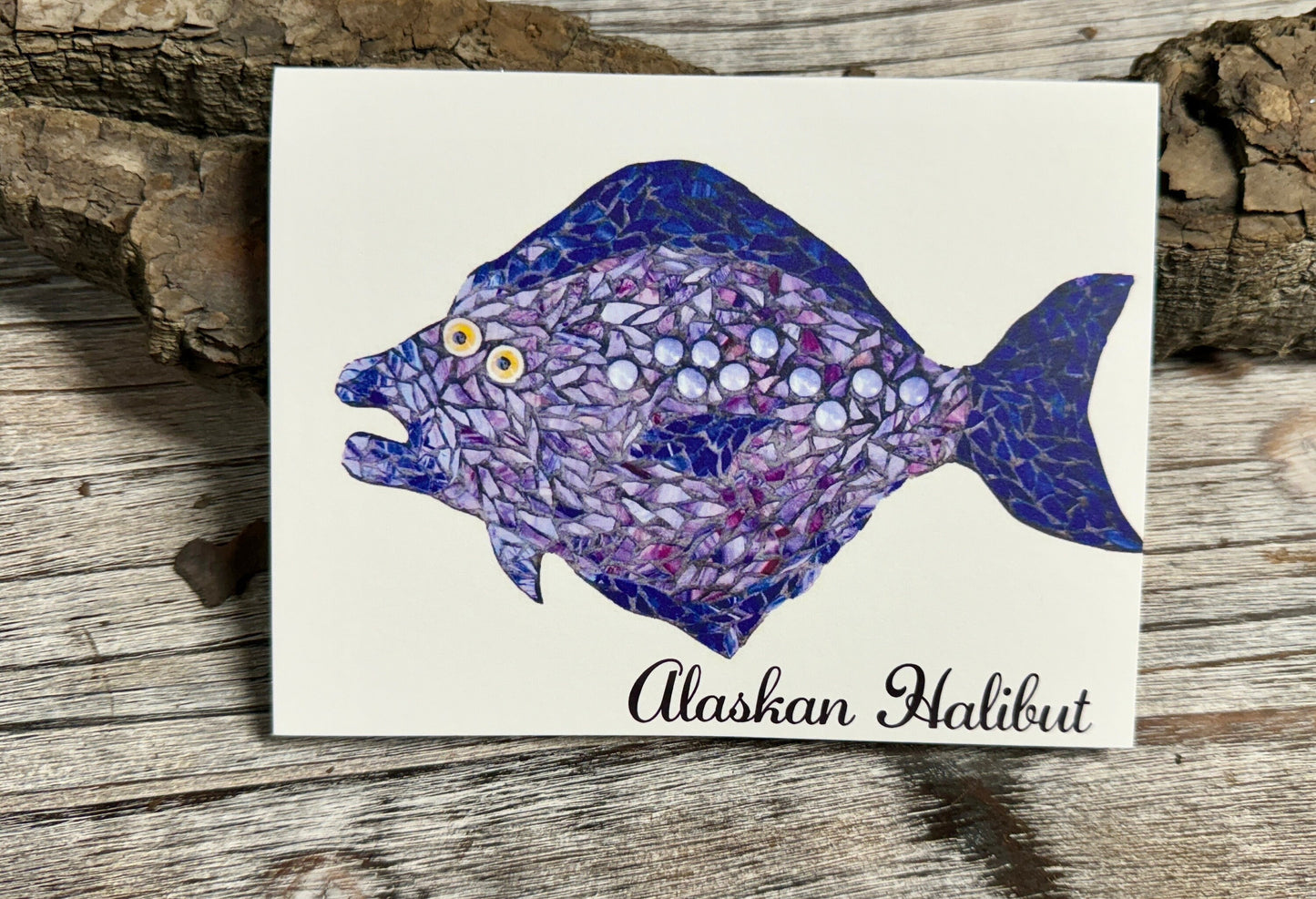 Halibut Mosaic Note Card