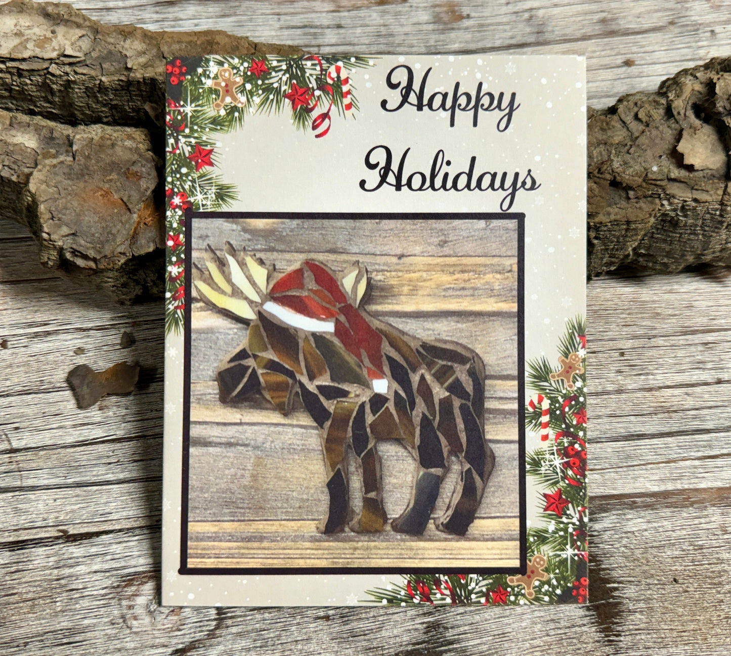 Happy Holidays Moose Card