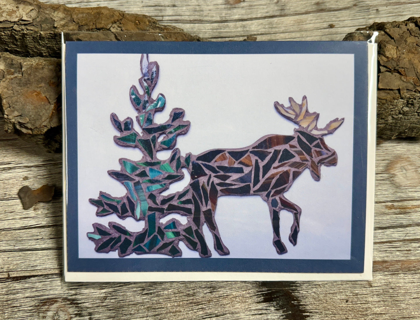 Moose in the Woods Card