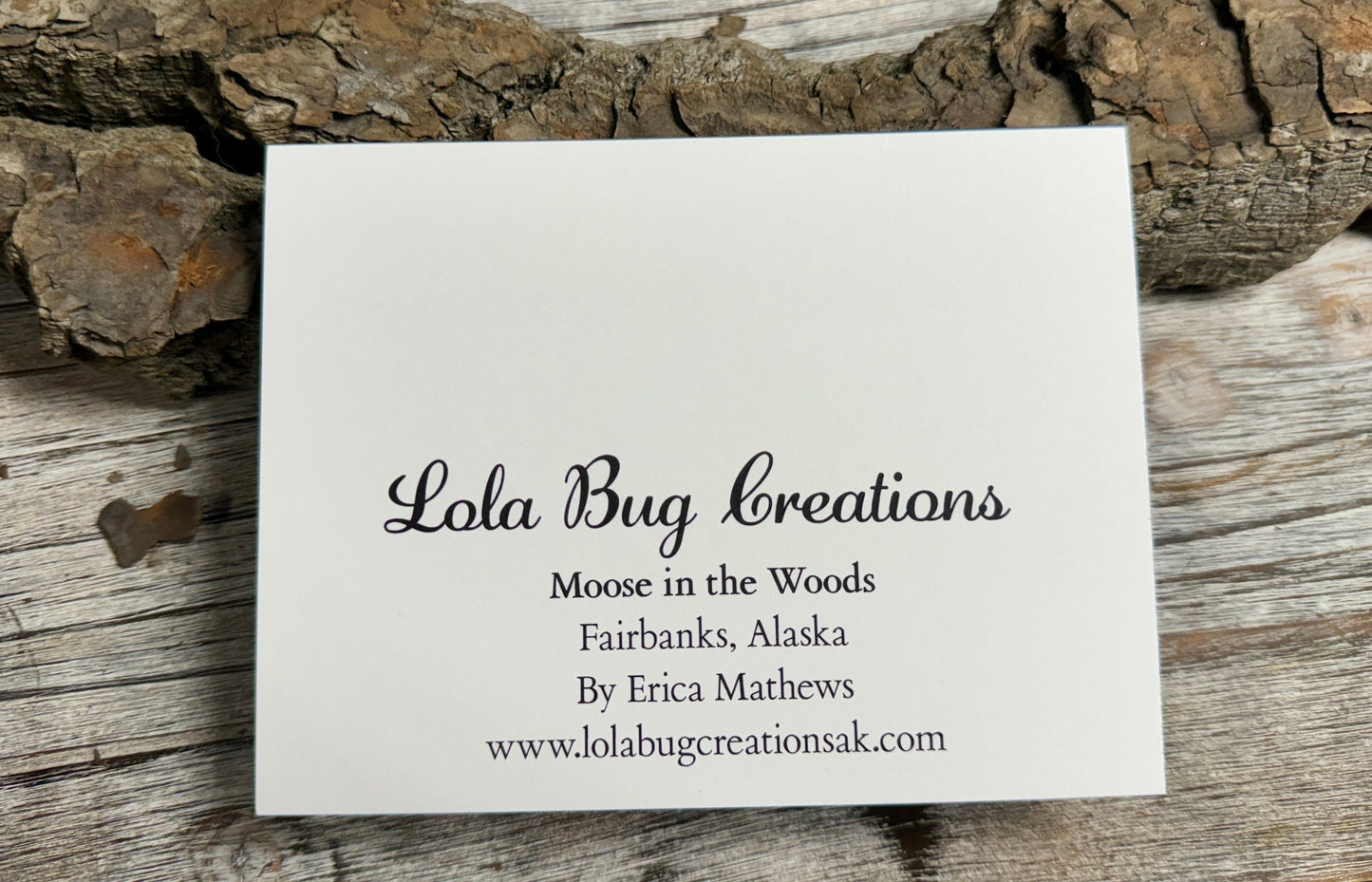 Moose in the Woods Card