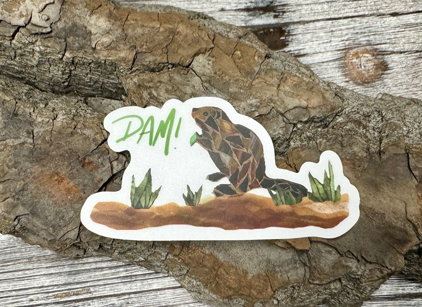 Beaver “Dam” Vinyl Sticker