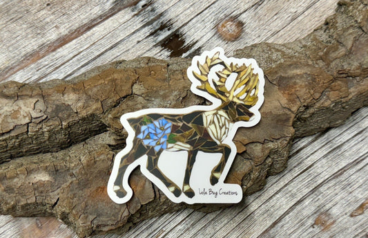 Caribou Forget-me-not Vinyl Sticker